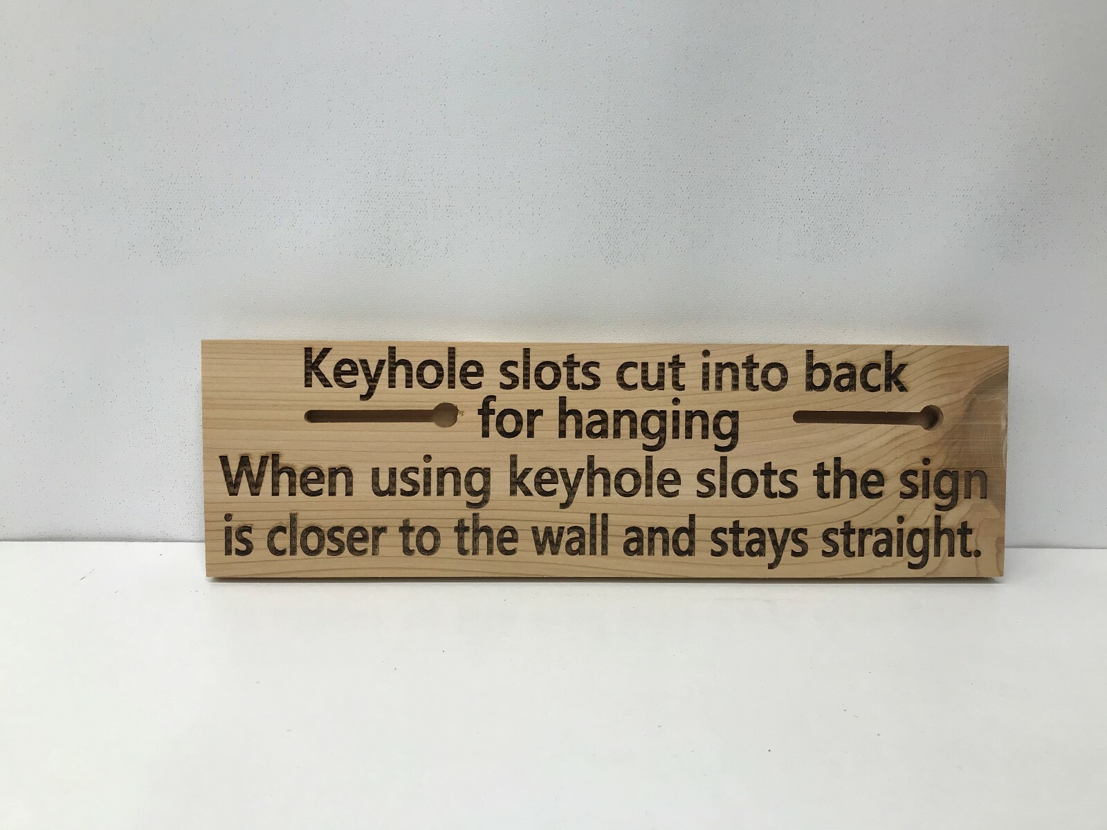 Hand crafted cedar 3 1/2″ x 12″ personal wood sign using “TEXT OF YOUR CHOICE”