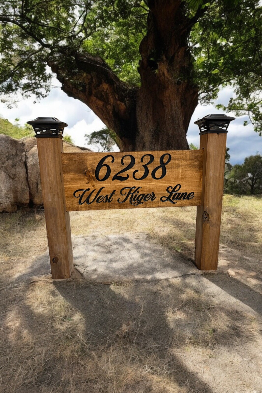personalized home address sign