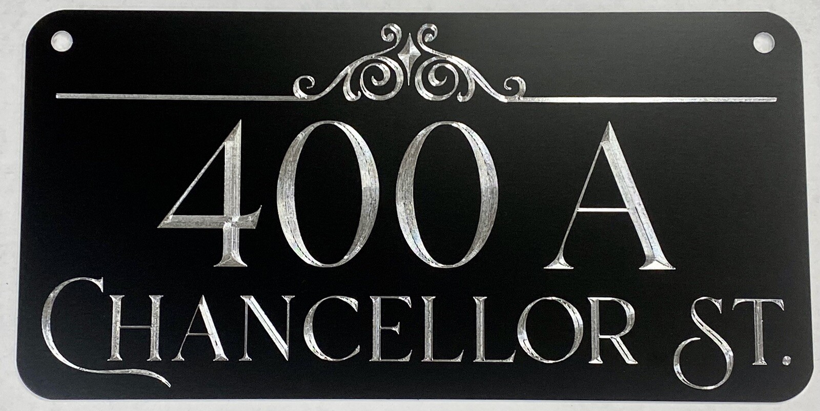 Engraved Personalized Custom House Home Number Street Address Metal 12×6 Sign
