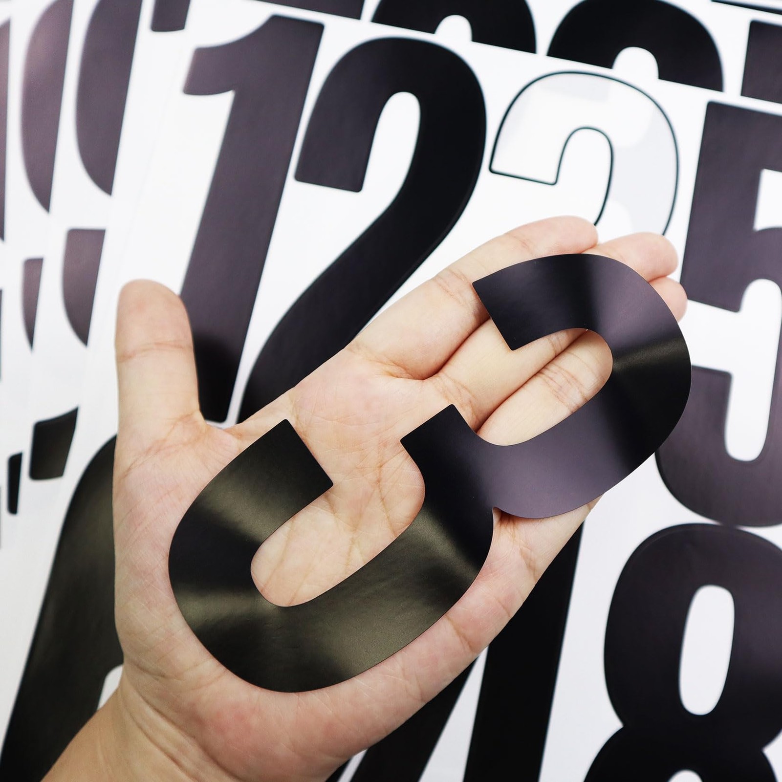 5 Inch Vinyl Number Stickers,88 Pieces Self-Adhesive Large Numbers 0-9