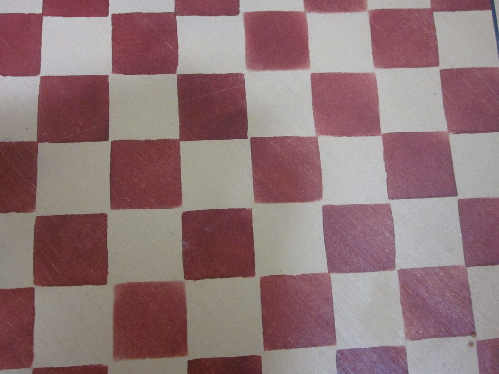 Primitive Country Checkerboard Star Round Hanging Gameboard MDF Wood 10.5W
