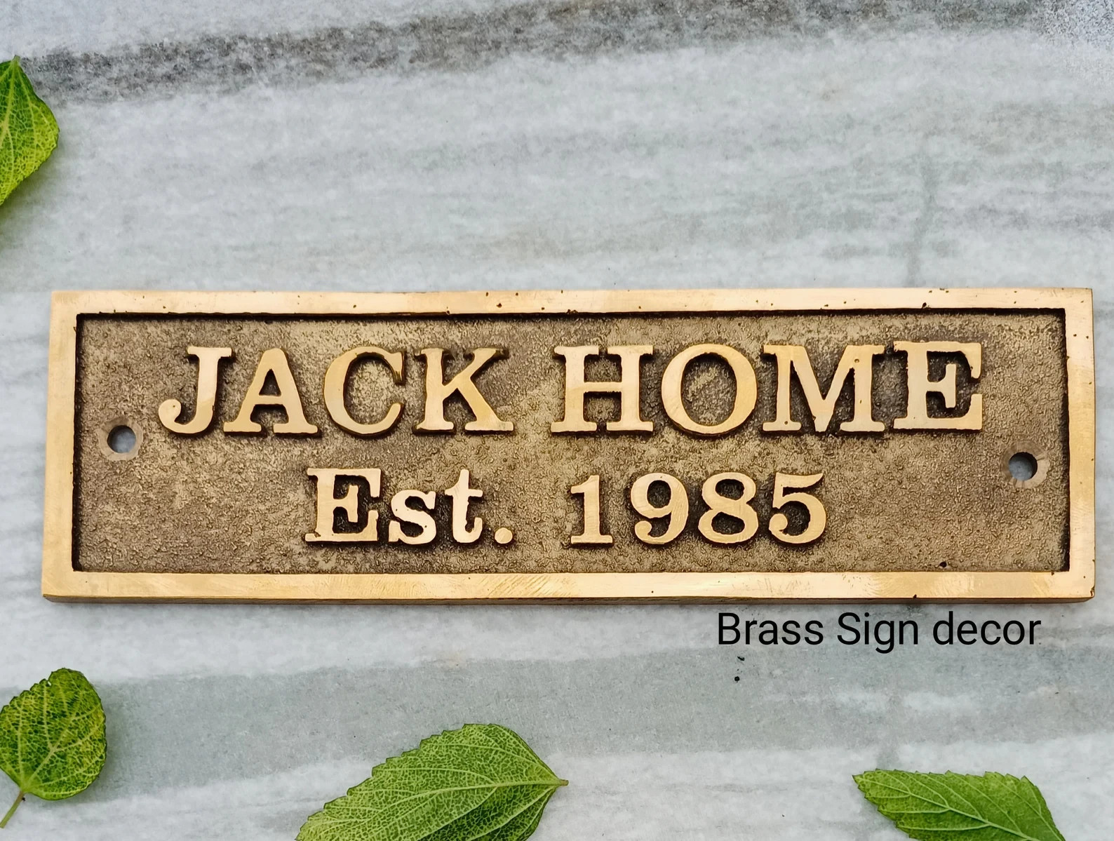 Engraved Your Name Address Plaques With Personalized Cast Brass Plaque /Sign