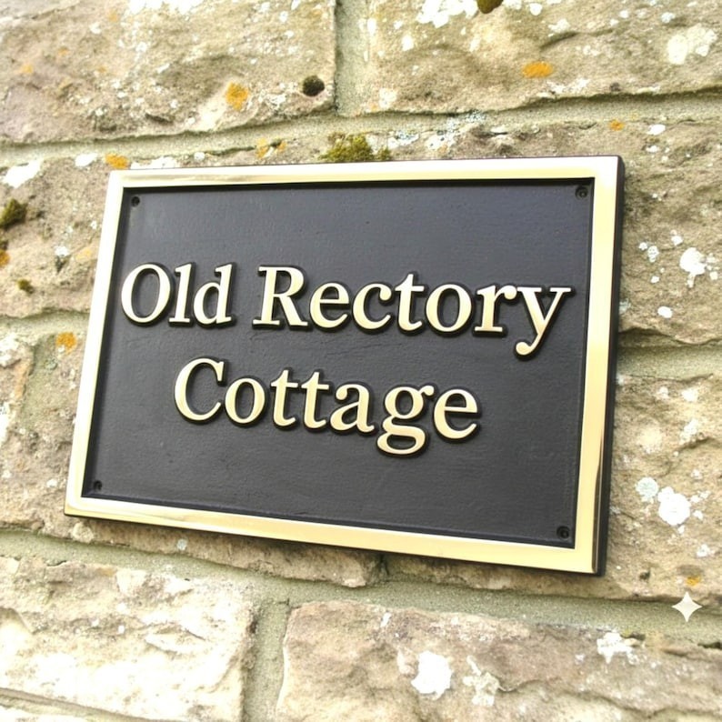Beautiful Customized classic brass signs – signs and plaques – Heavy duty Gift