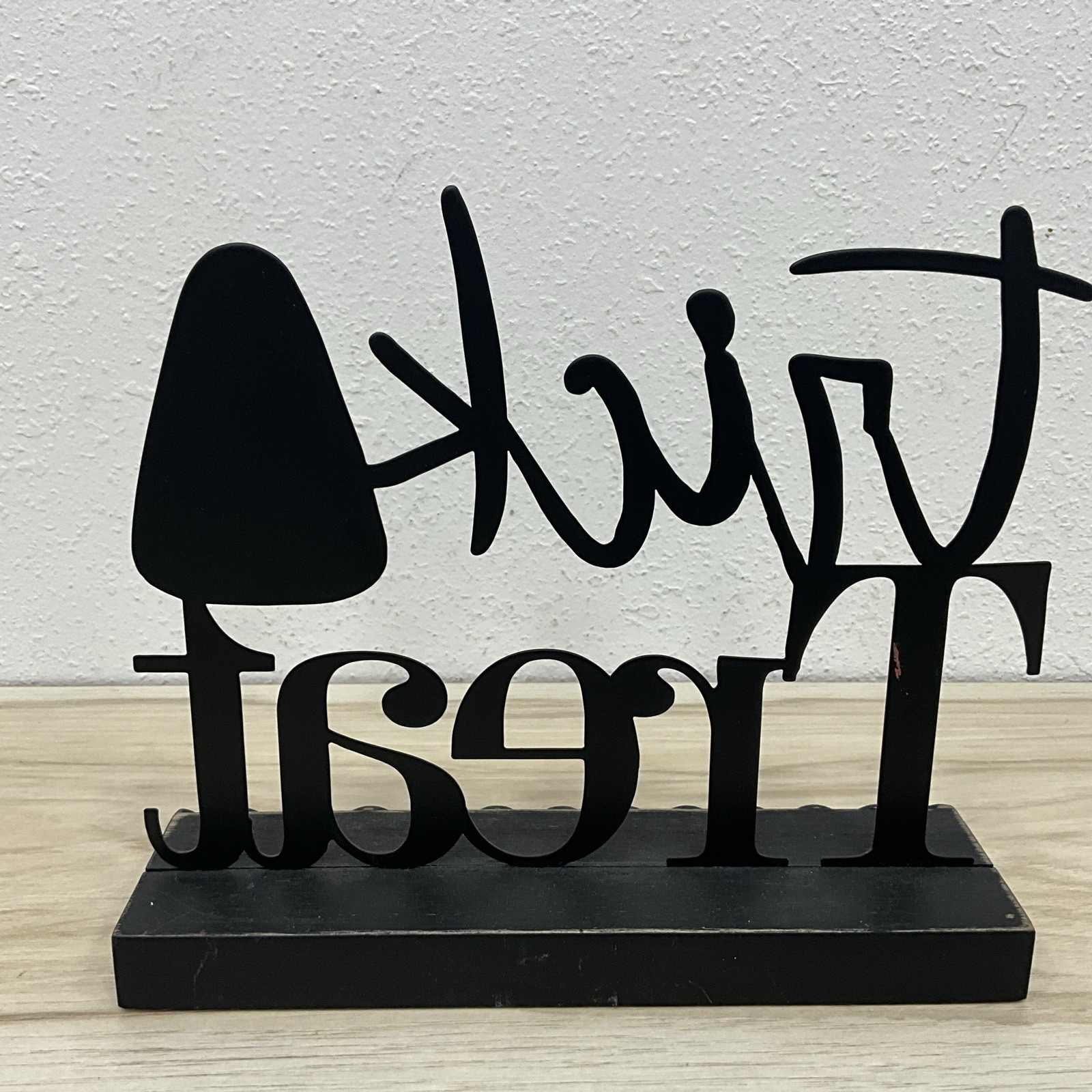 K K Interiors Trick or Treat Cutout Sign 7 3/4 in