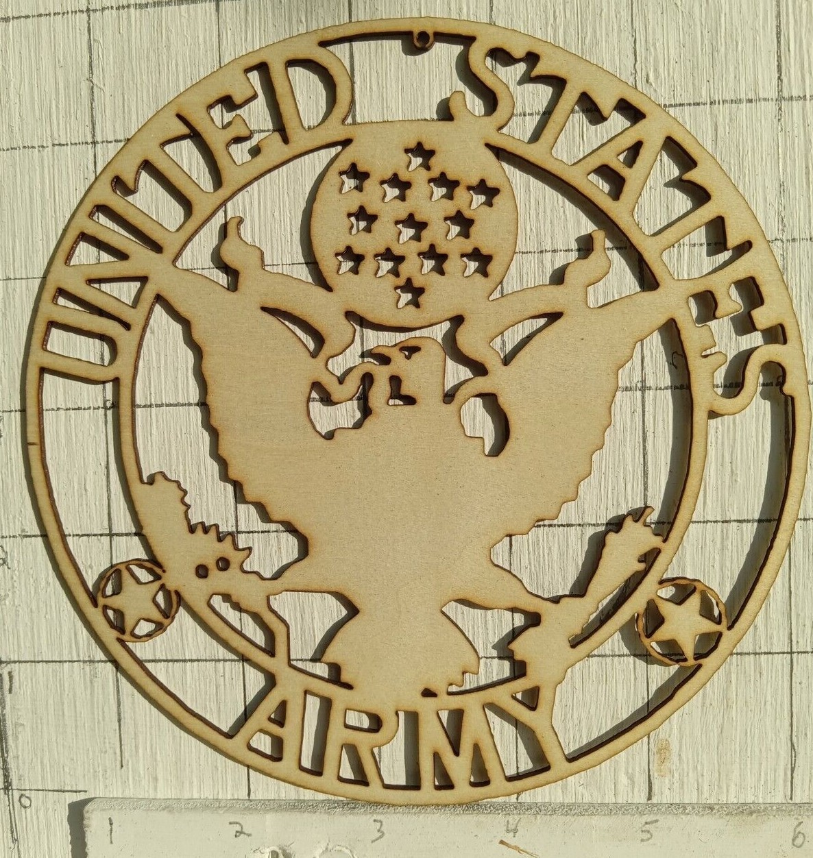 United States Marine, Army, Navy, Air Force Laser Cut Wood Window/Wall Ornaments