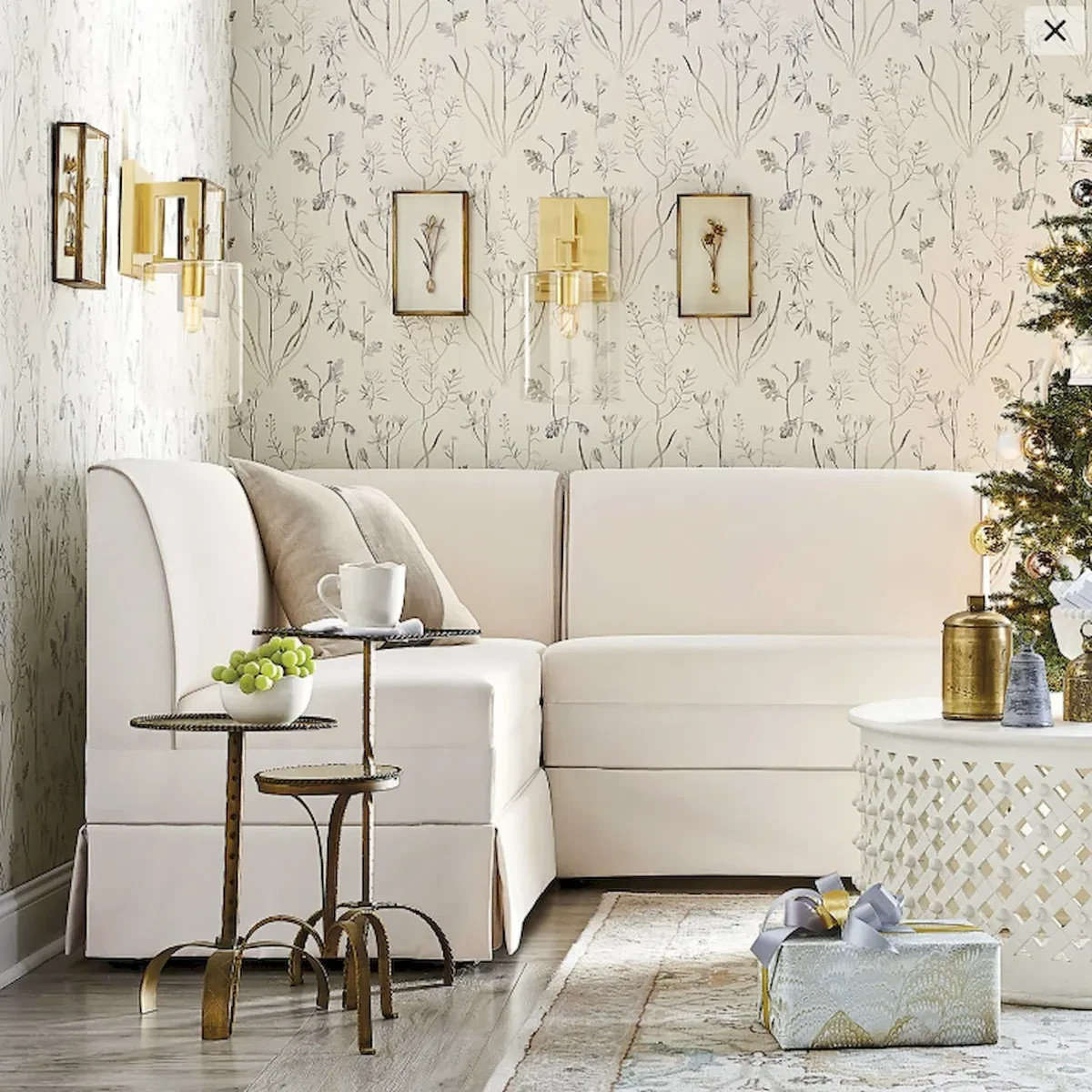 Ballard Designs Fleur de Tole Gold Wall Decor, Set of 4 – No Import Fees