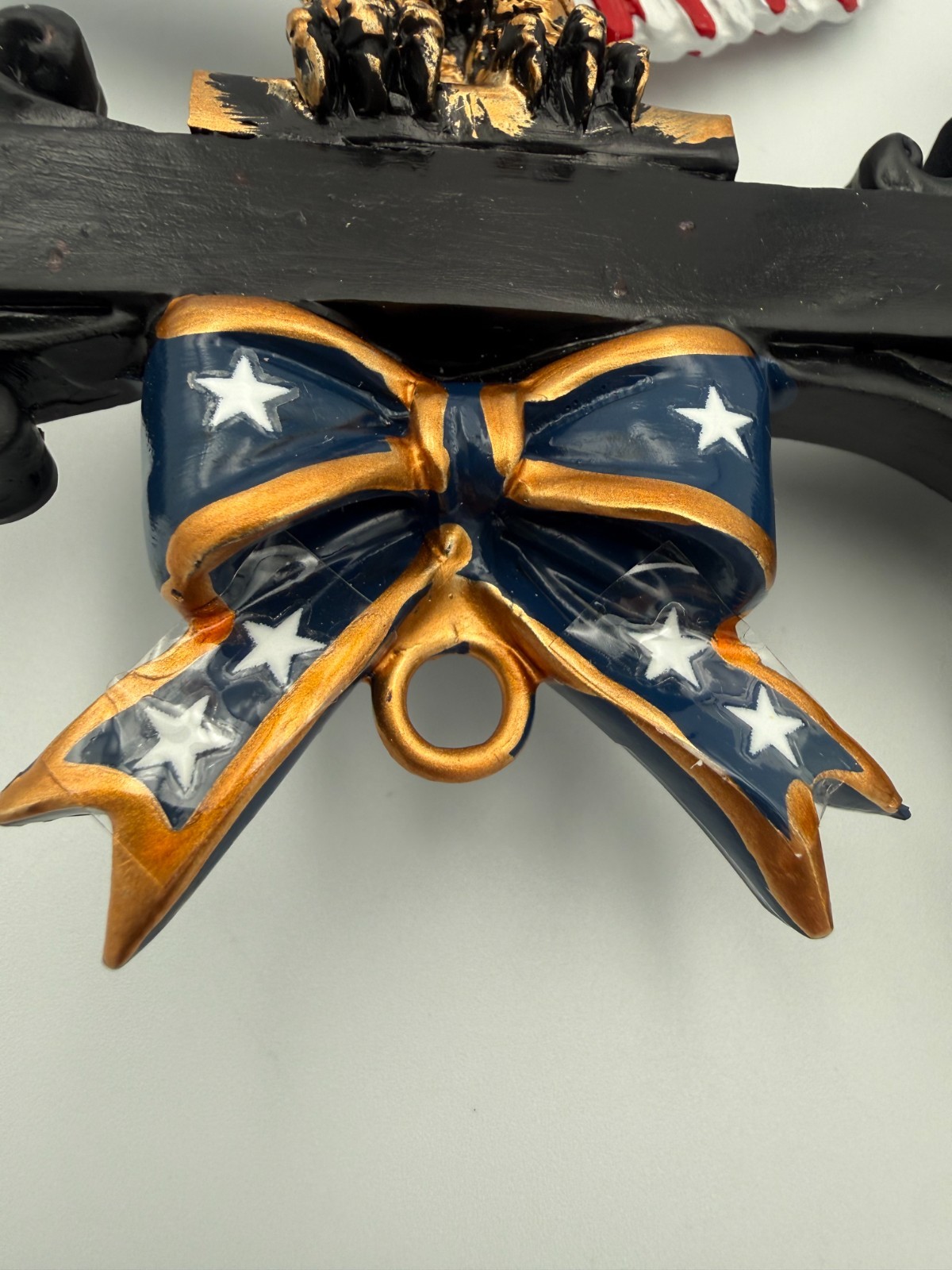 Patriotic American Eagle Wall Bracket Hanging Sign Holder 8″ Cast Decor