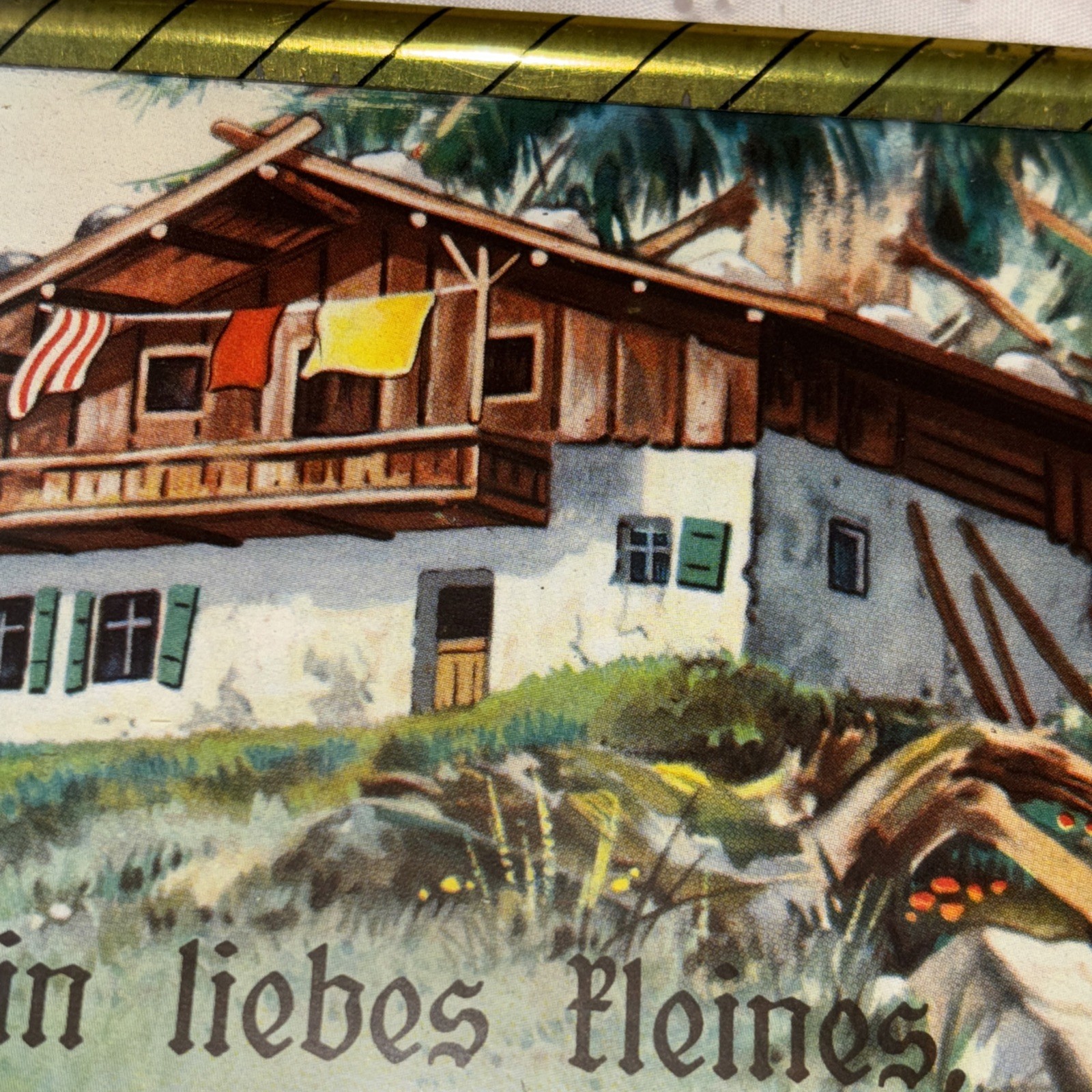 Vintage German Haussegen, “ My Home My Dear Little One”, Longing For Home