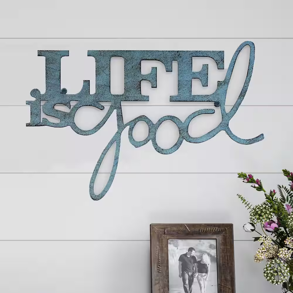 “Life Is Good” Metal Cutout Sign