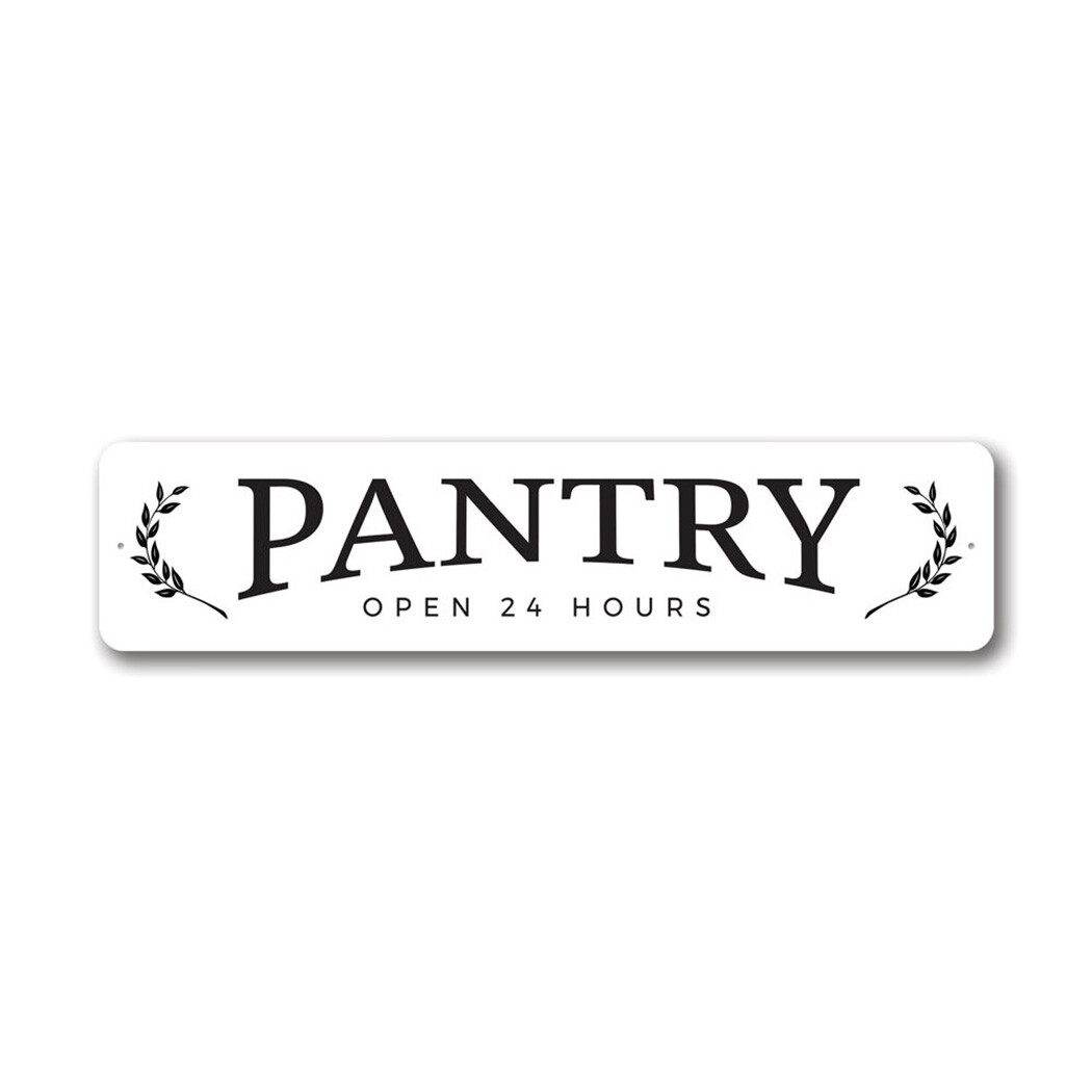 Pantry Open Farmhouse Sign, Barn Decor Metal Sign