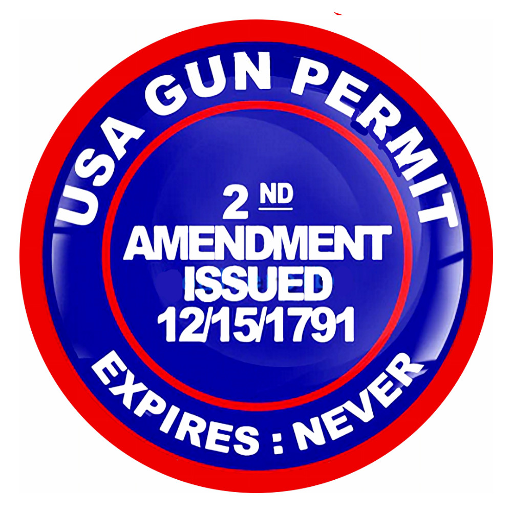 2nd Amendment Sign Sticker Guns Right To Carry Arms Firearm Pistol 4 Sizes