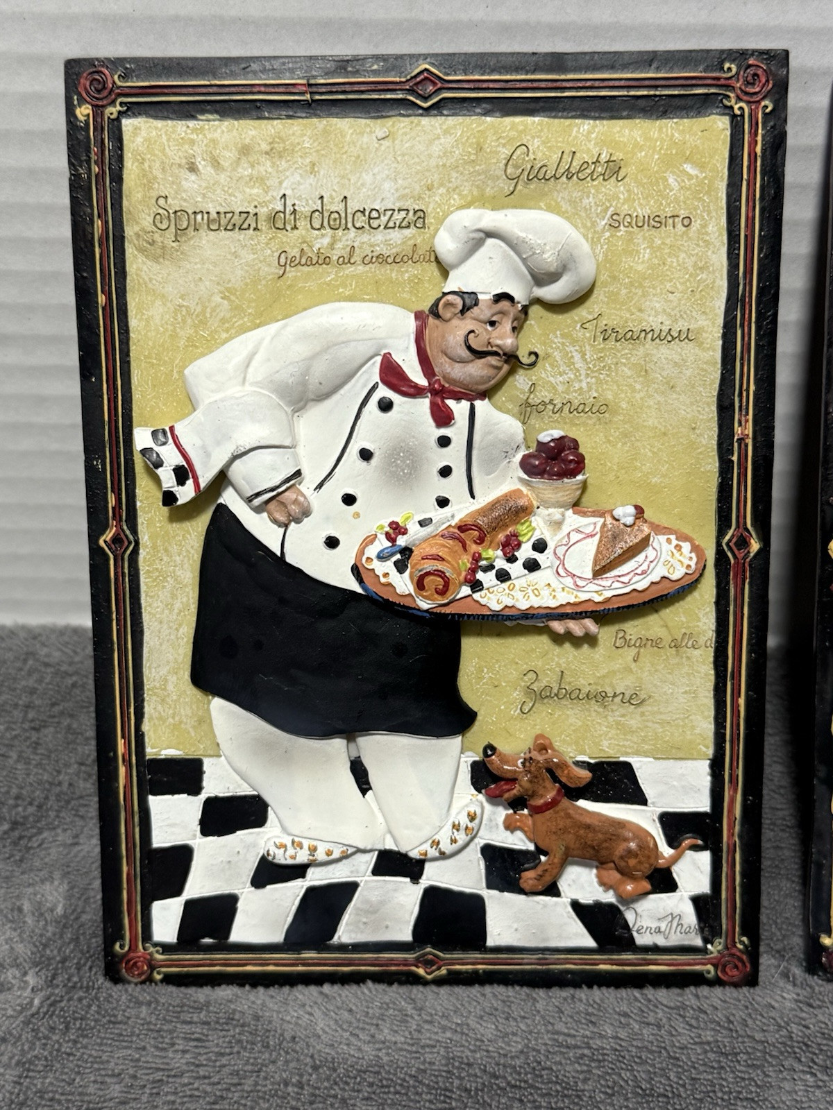 Dena Marie Kitchen Tile 3D Resin Baker Backsplash Set of 4