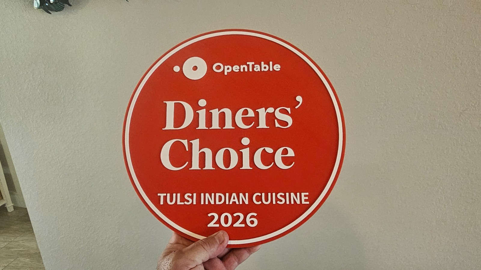 Custom 2-Sided OpenTable Diners’ Choice Plaque, Gift For Chef or Restaurant