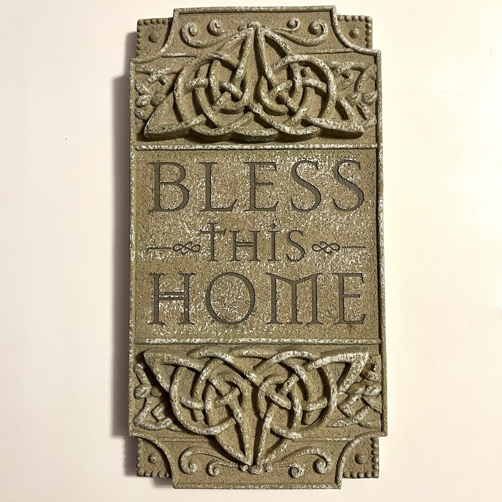 Grasslands Road Celtic Knot BLESS THIS HOME Wall Plaque 8″ x 4.25″ Vertical