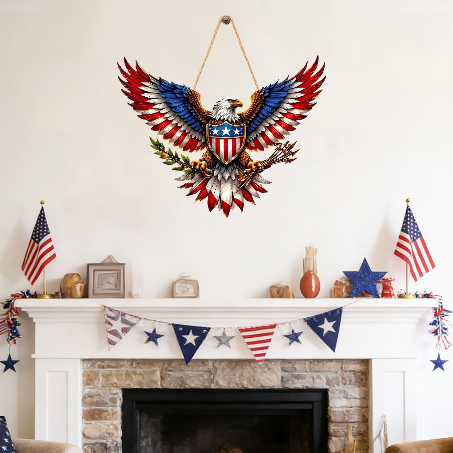 Independence Door Sign 250Th Anniversary America Eagle 1776-2026 250 Years of Fr