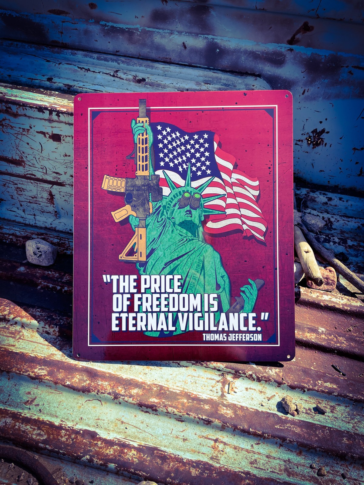 Patriot Patch Co. – Statue of Liberty – Eternal Vigilance Sign
