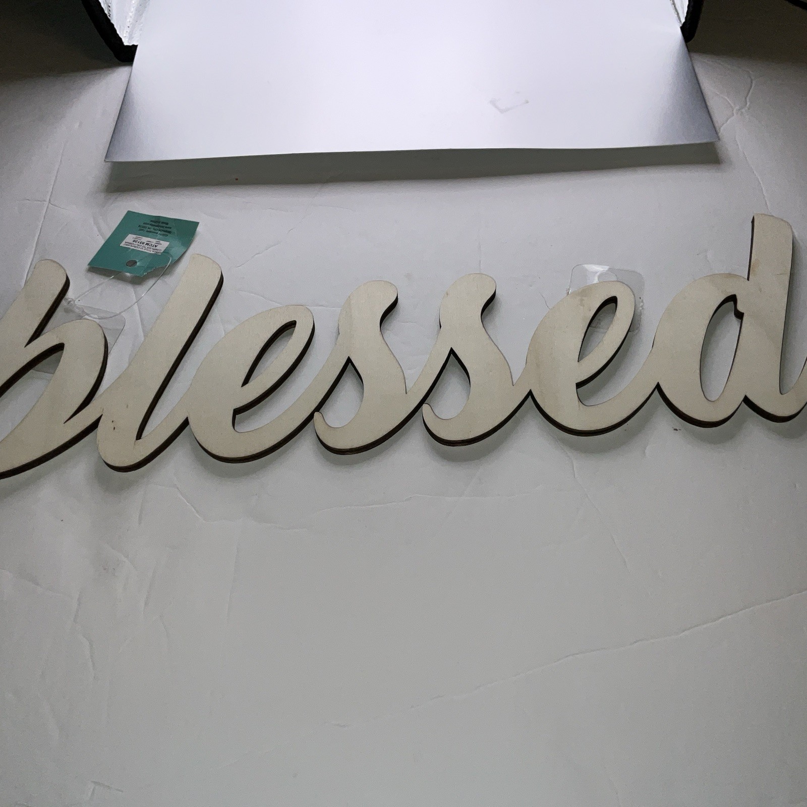 Blessed Wood 14W x 5 L x .5 Thick Paintable Make It Your Own New