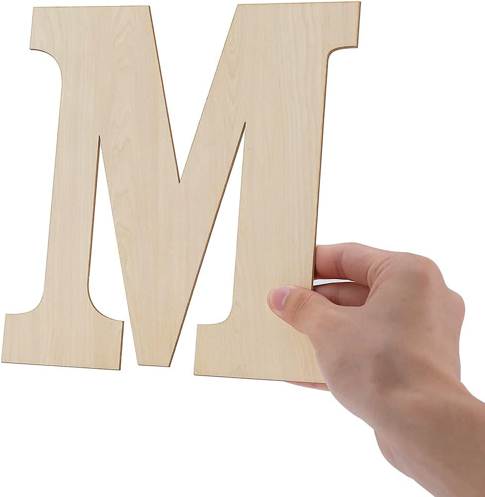 8 Inch Wooden Letter Welcome, Large Wooden Letter, Unfinished Wood Letters “Welc