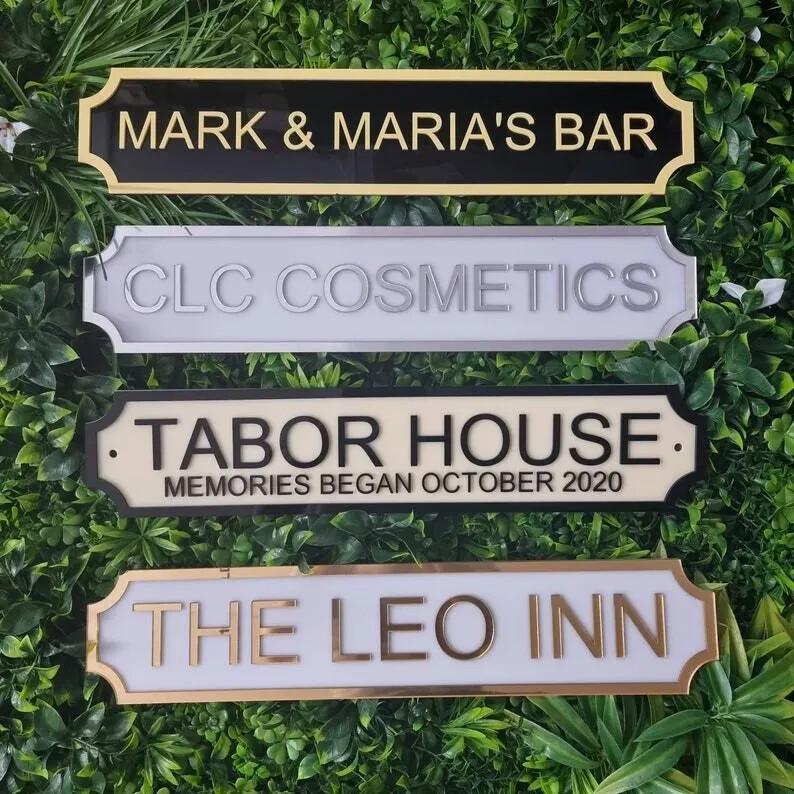 New Personalised Street Sign For Your Shop / Home / Bar Sign Decorative Gift