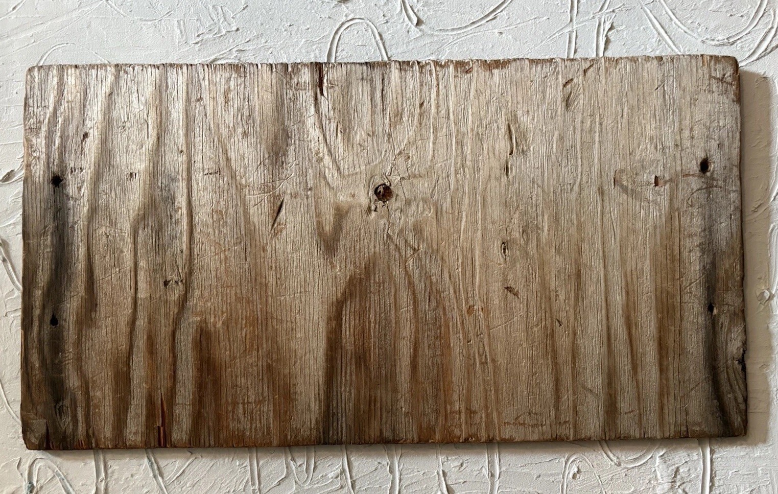 Vintage Original Folk Art Sign Rustic Unique Snow 11 1/4 X 20 1/2