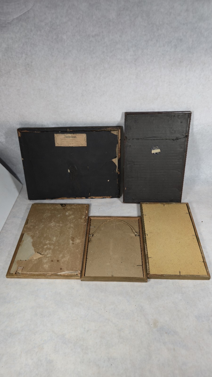 Lot of 5 MOTHER Antique Vintage Art Deco Motto & More Poems Framed SEE PHOTOS