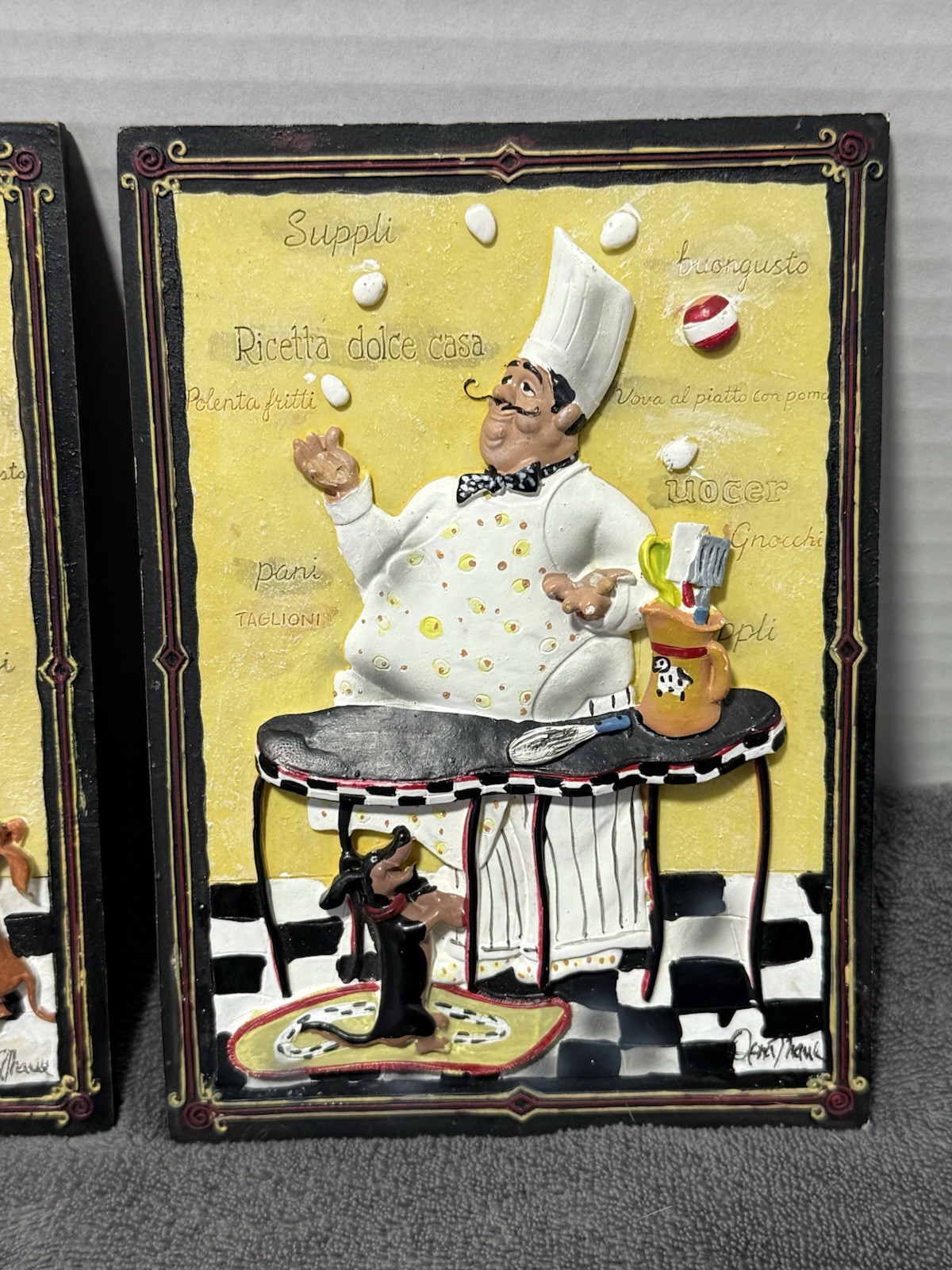Dena Marie Kitchen Tile 3D Resin Baker Backsplash Set of 4