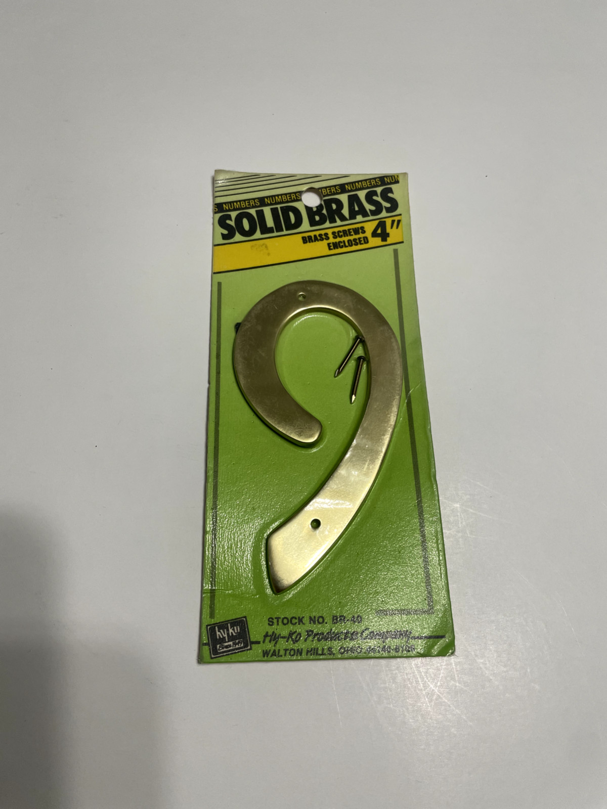 HY-KO 4″ Solid Brass House Number – BR40 – Pick Number(s) Read Info