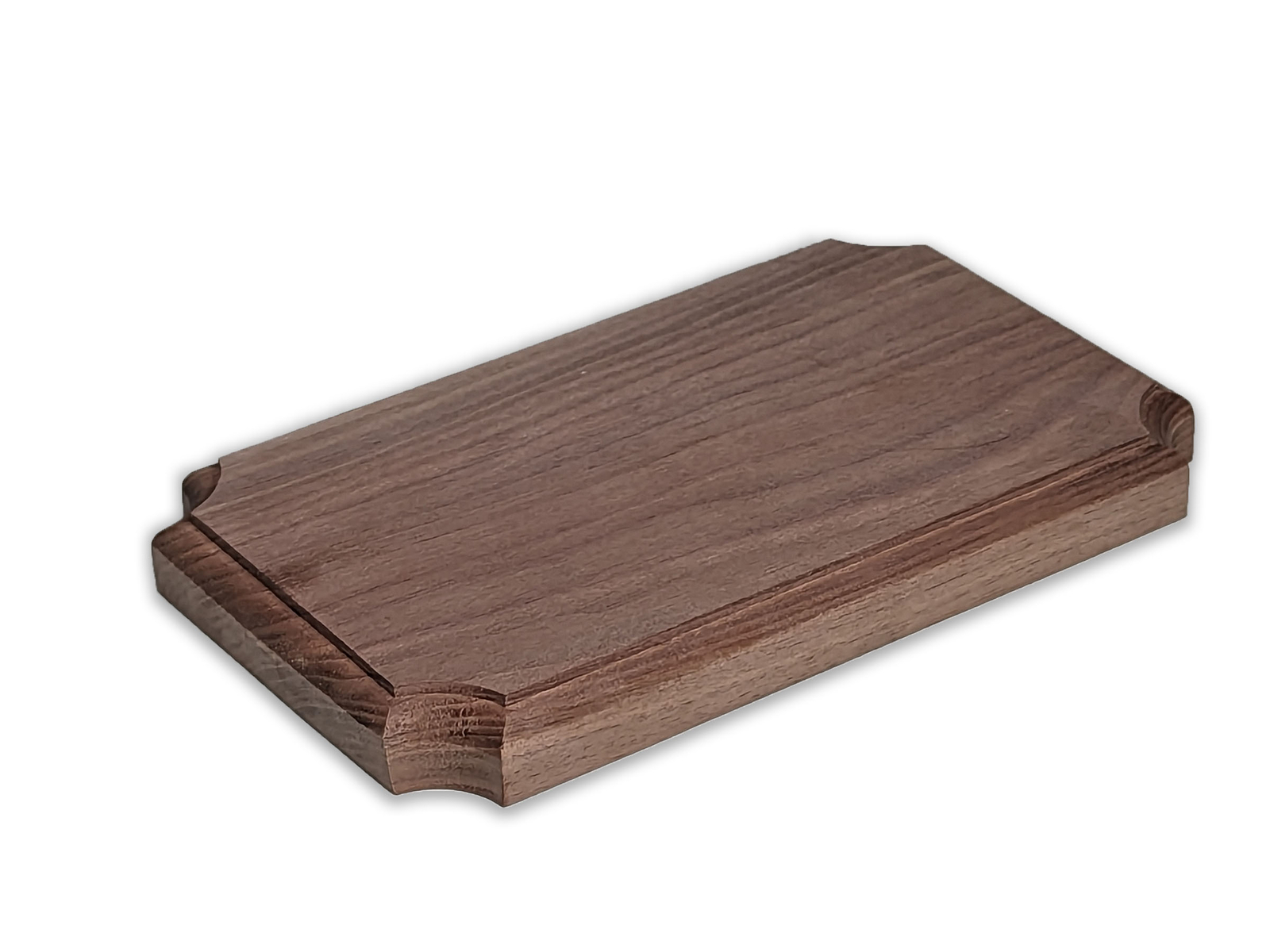 2:3 ratio blank Premium Walnut wooden plaque (Unfinished), Flush Mounted
