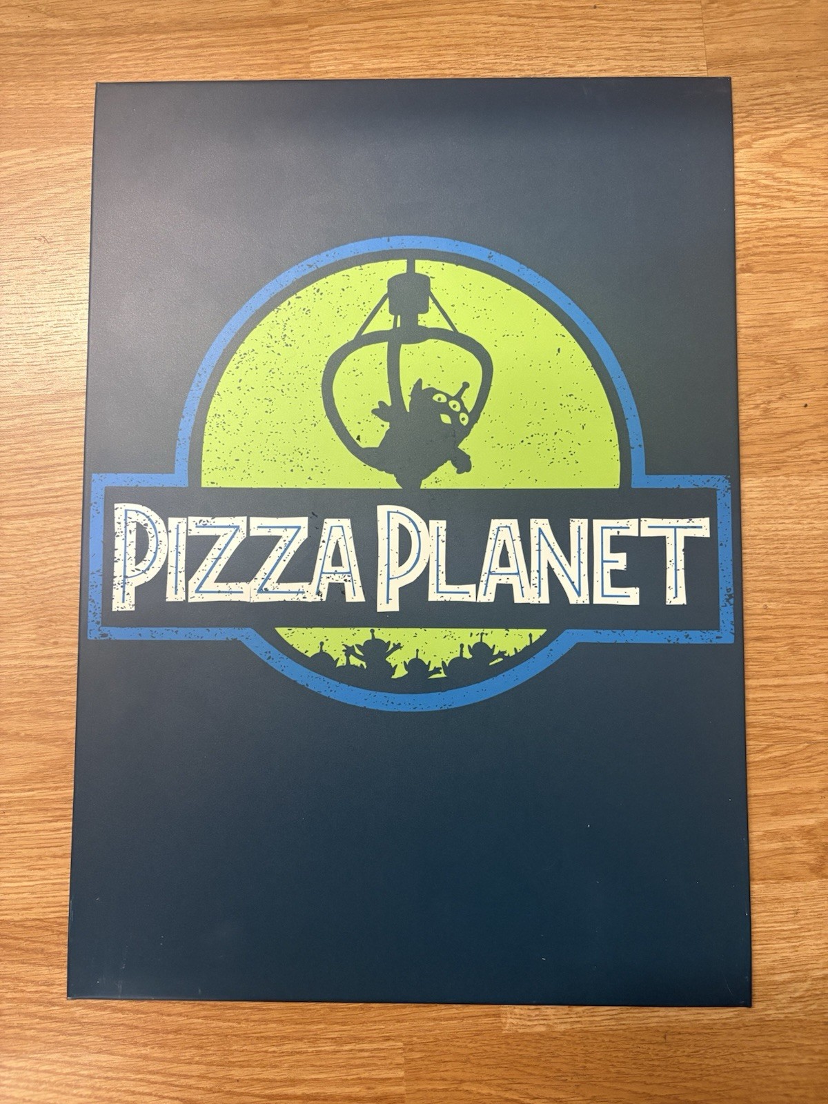 Retro Metal Sign PIZZA PLANET 17.5×12.5” DISPLATE METAL SIGN
