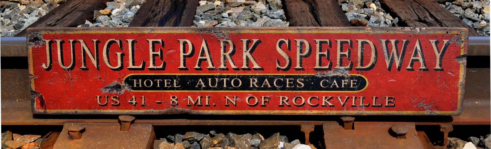 Custom Speedway – Directional Wood Sign – Rustic Hand Made Vintage Wood Sign