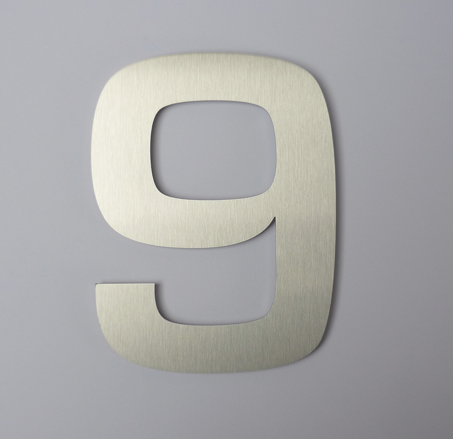 Extra Large 25cm / 30cm Contemporary Stainless Steel House Number