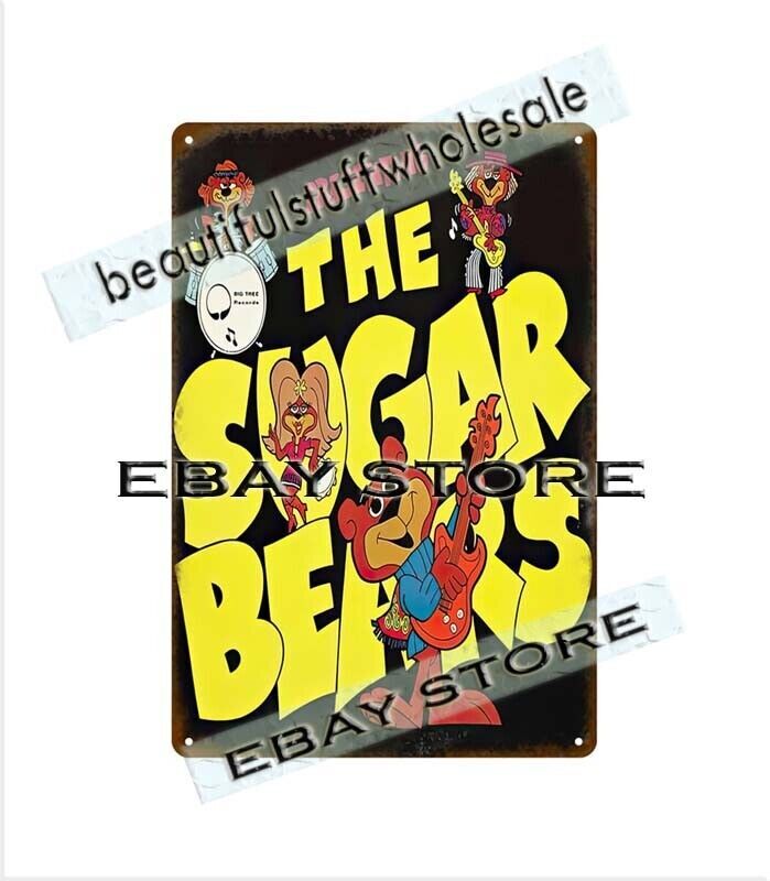 wall prints 1971 Presenting the sugar bears Linus the lionhearted metal tin sign