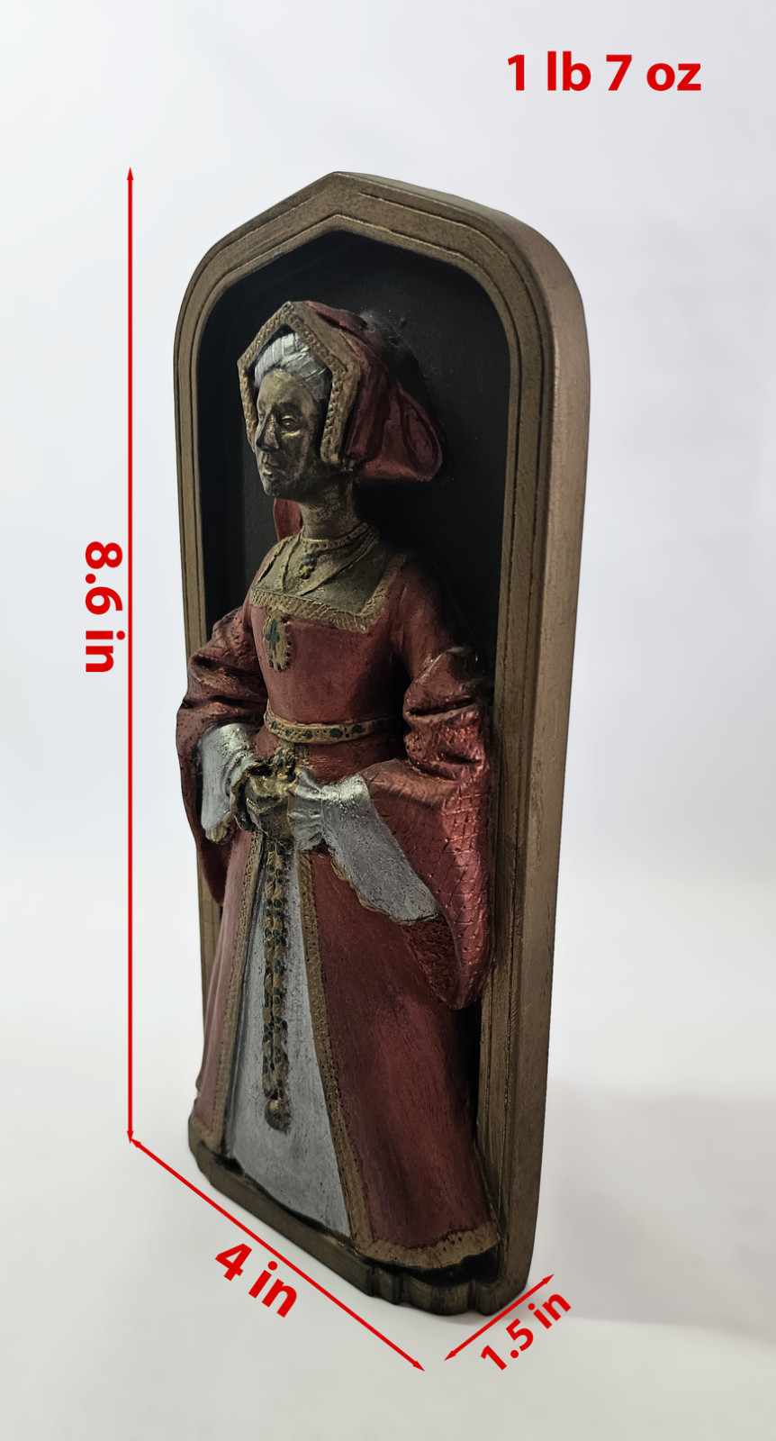 Marcus Designs “Jane Seymour” Chalkware Wall Plaque DH Morton Tudor Art