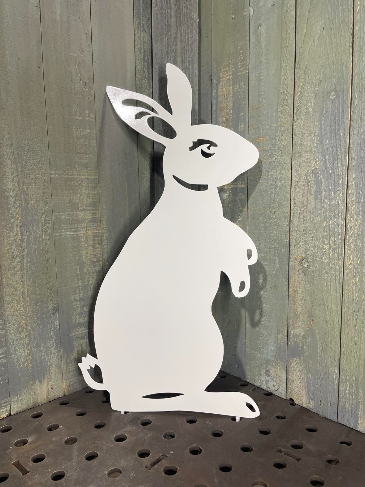 Metal 24″ Tall Rabbit Cut Out Plasma cut Sign art