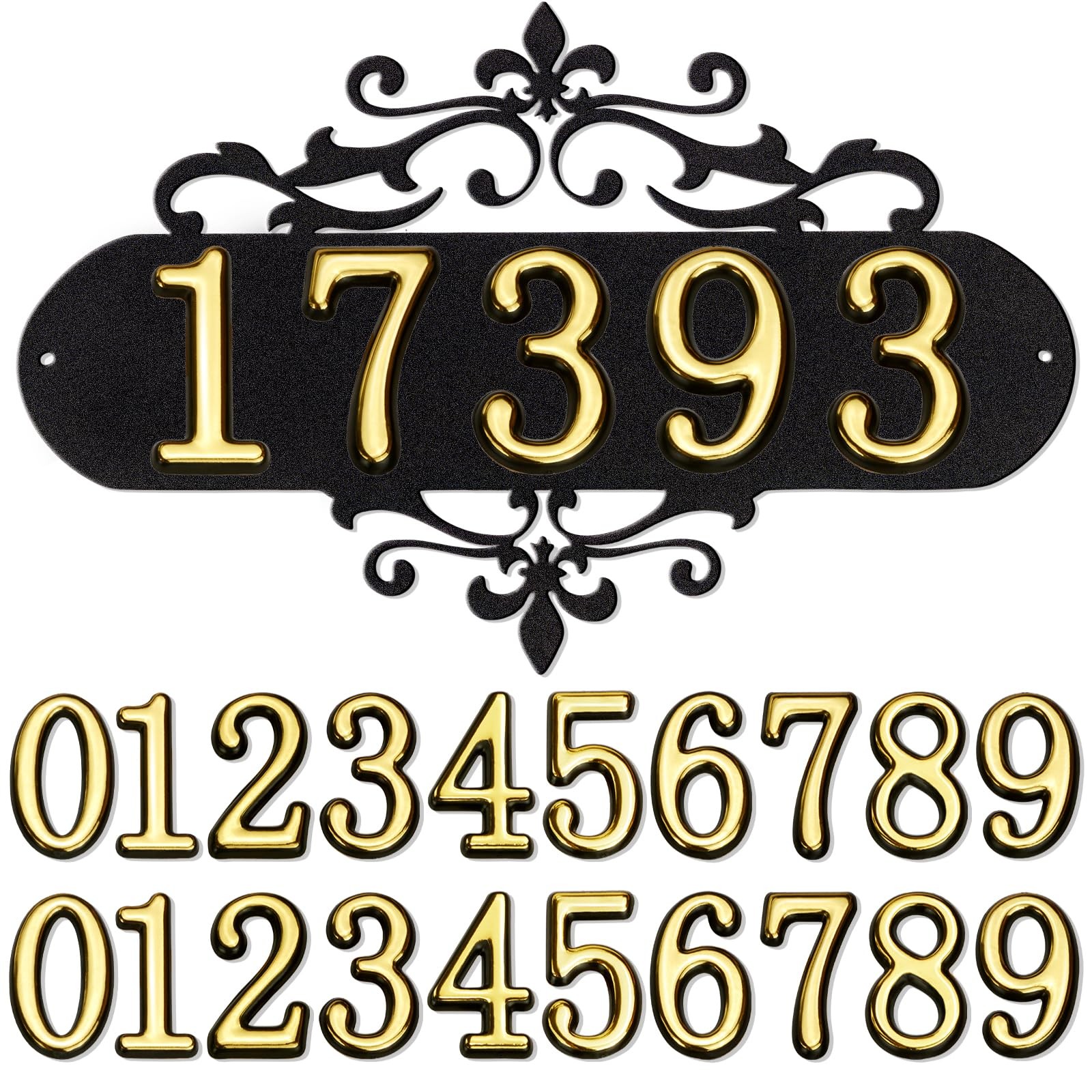 House Numbers for Outside,Metal House Address Numbers for Hotel House Home Offic
