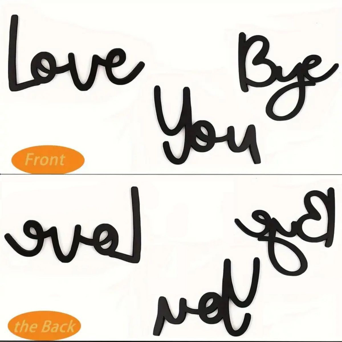 Love You Bye Wood Sign Wall Art Express Love and Warm for Your Family Lovers