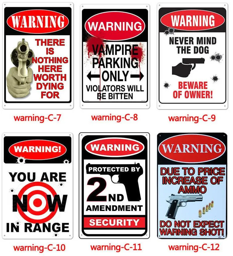 New Warning nothing here worth dying for Vintage Rustic Decor Tin Metal Signs