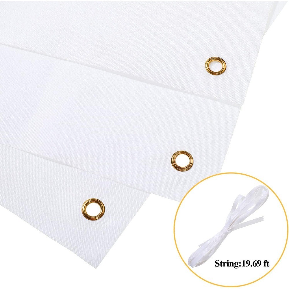 Sublimation Polyester Oxford Cloth Banner with Hanging Rope 2×4 Feet DIY Sign