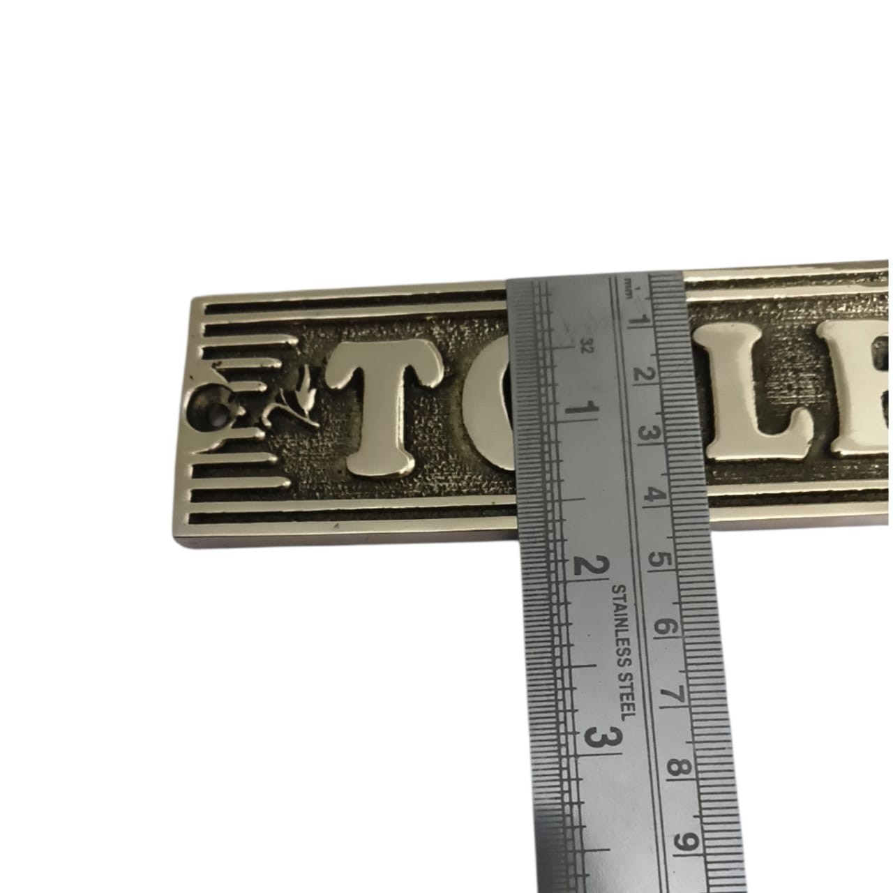 Customized classic brass signs – Toilet signs and plaques – Heavy duty 3D