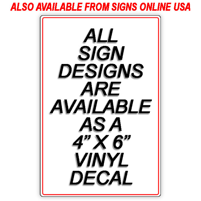 Deliver Packages To Front Door Not Here OnTrac Sign / Metal / Magnetic / Decal